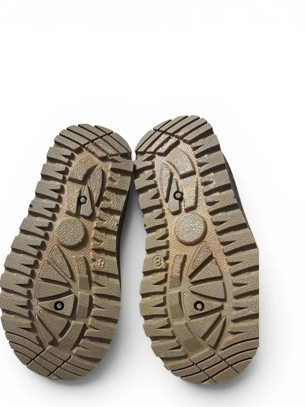 Toddler Size 8  American Exchange Brown Slip-On Cozy Shoes with Braided Trim